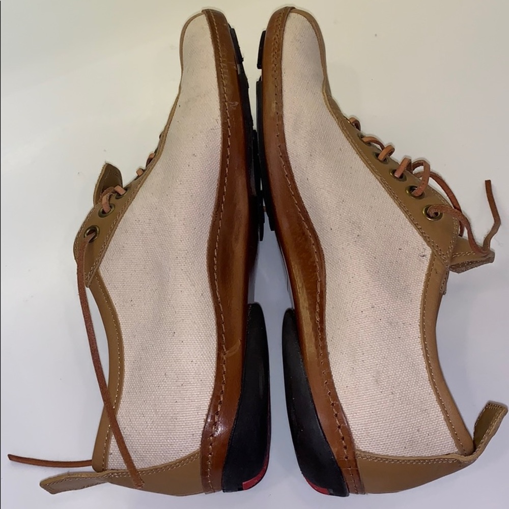 Prada Prada! Real deal! Oxford; cream & tan. Mint! - Picture 6 of 8